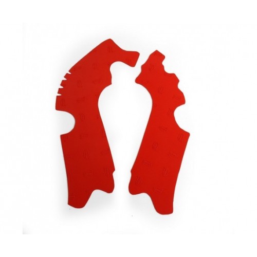 PROTEÇÕES DE CHASSIS GOMA DE BORRACHA VIBRAM HONDA CR-F 250 2014-2017 / CR-F 450 2013-2016 - VERMELHO